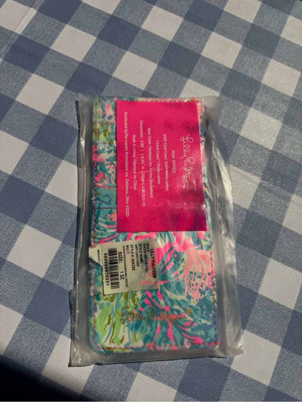 Lilly Pulitzer Card Holder- tropical Print